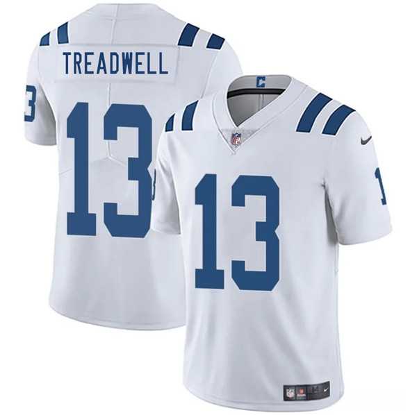 Men & Women & Youth Indianapolis Colts #13 Laquon Treadwell White 2025 Vapor Limited Stitched Jersey